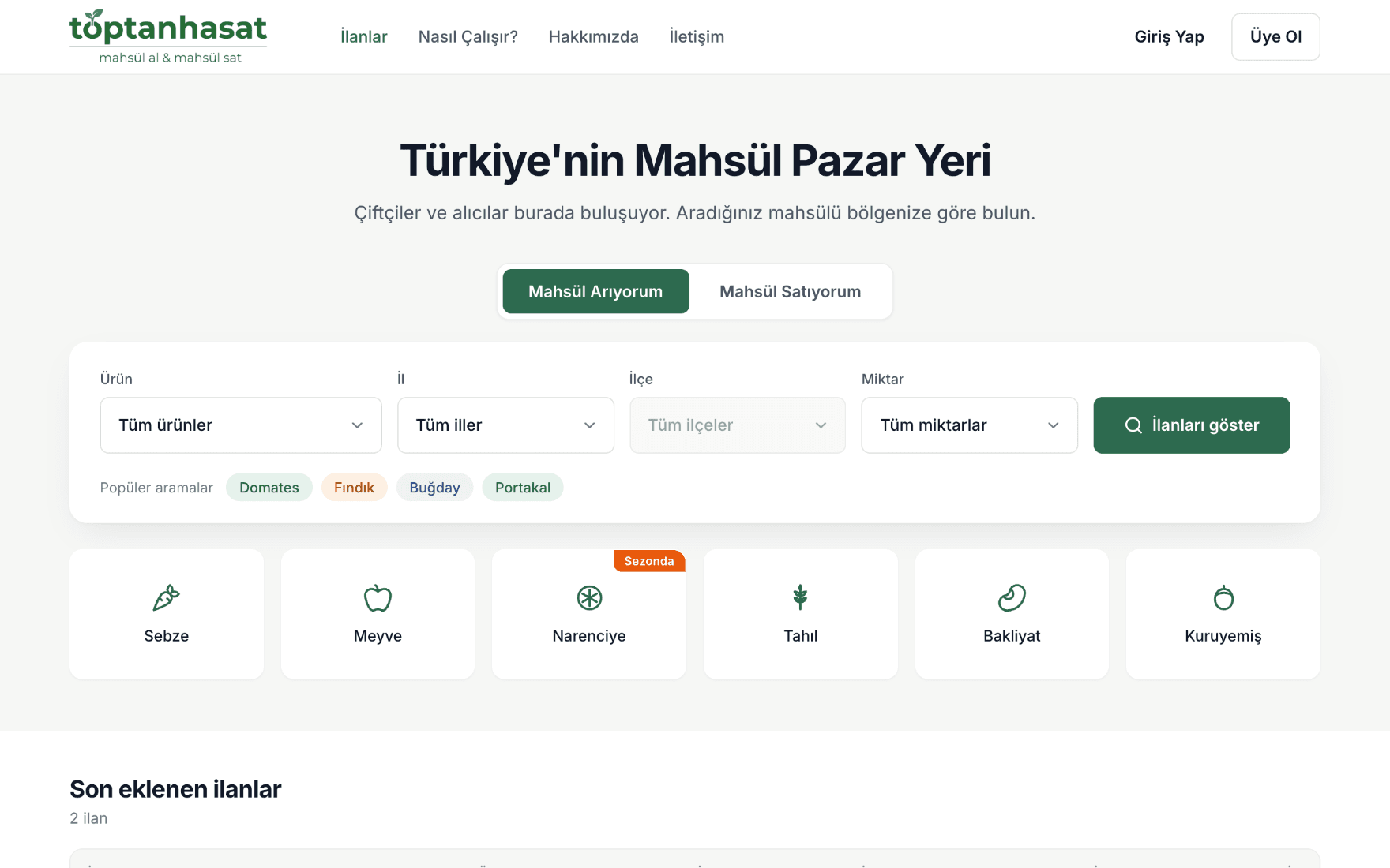Toptanhasat ekran görüntüsü 1
